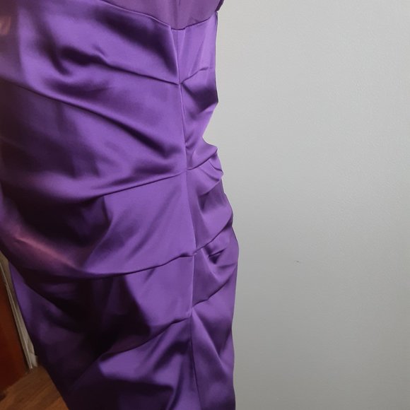 Purple  Cocktail Dress by Suzi CHIN for Maggie boutique - Picture 11 of 11